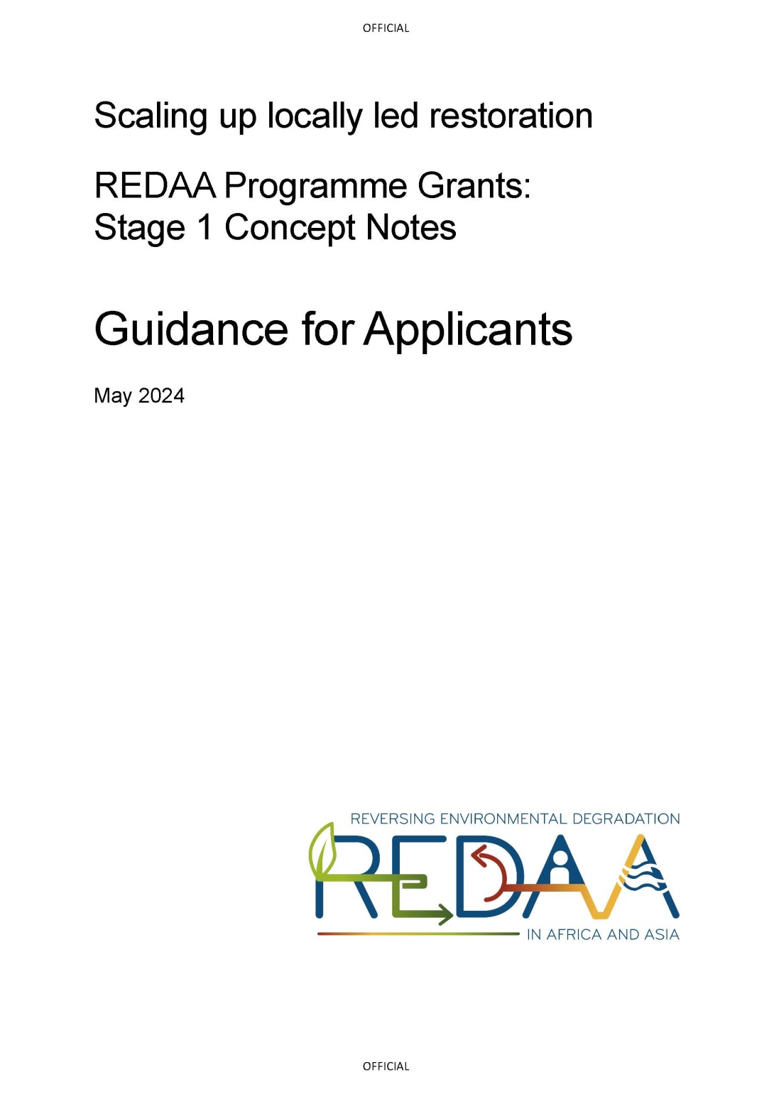 Cover of Guidance for Applicants